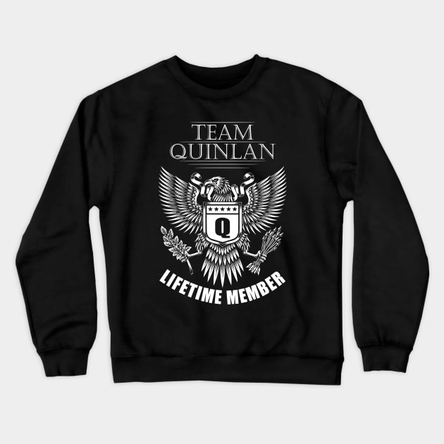 Quinlan Crewneck Sweatshirt by GrimdraksJokes